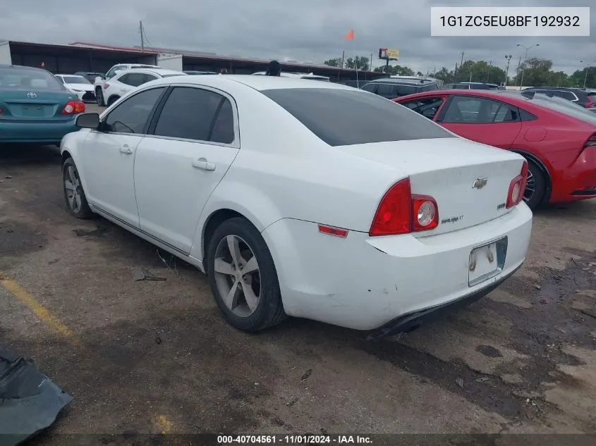 2011 Chevrolet Malibu 1Lt VIN: 1G1ZC5EU8BF192932 Lot: 40704561