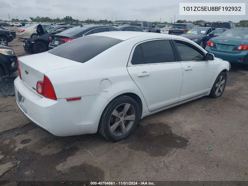 2011 Chevrolet Malibu 1Lt VIN: 1G1ZC5EU8BF192932 Lot: 40704561