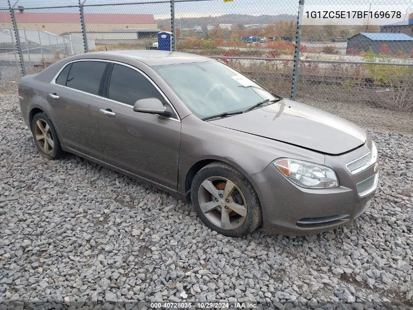 2011 Chevrolet Malibu 1Lt VIN: 1G1ZC5E17BF169678 Lot: 40728035