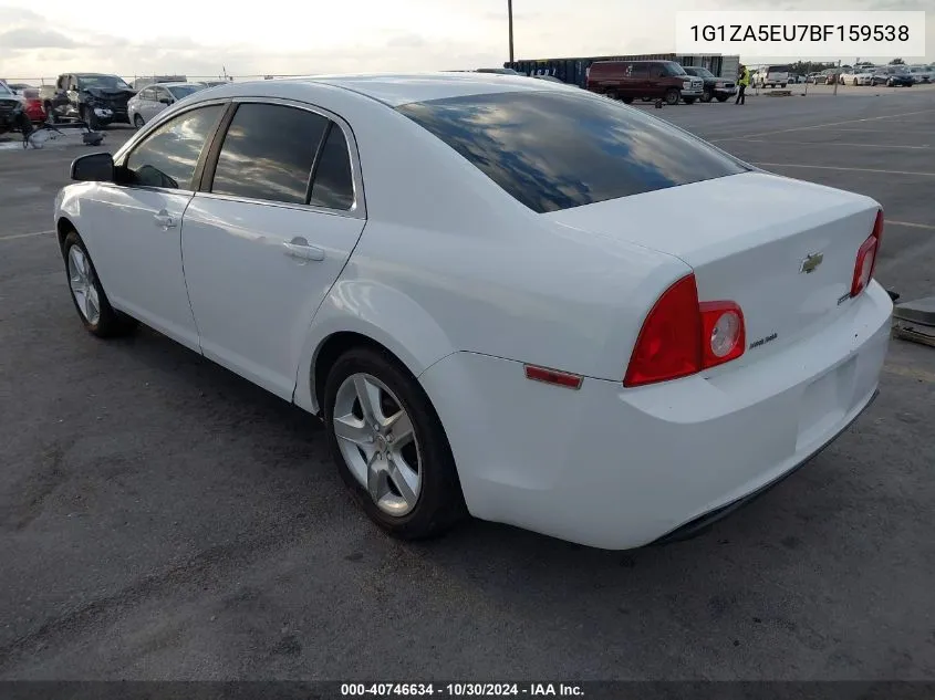 1G1ZA5EU7BF159538 2011 Chevrolet Malibu Ls