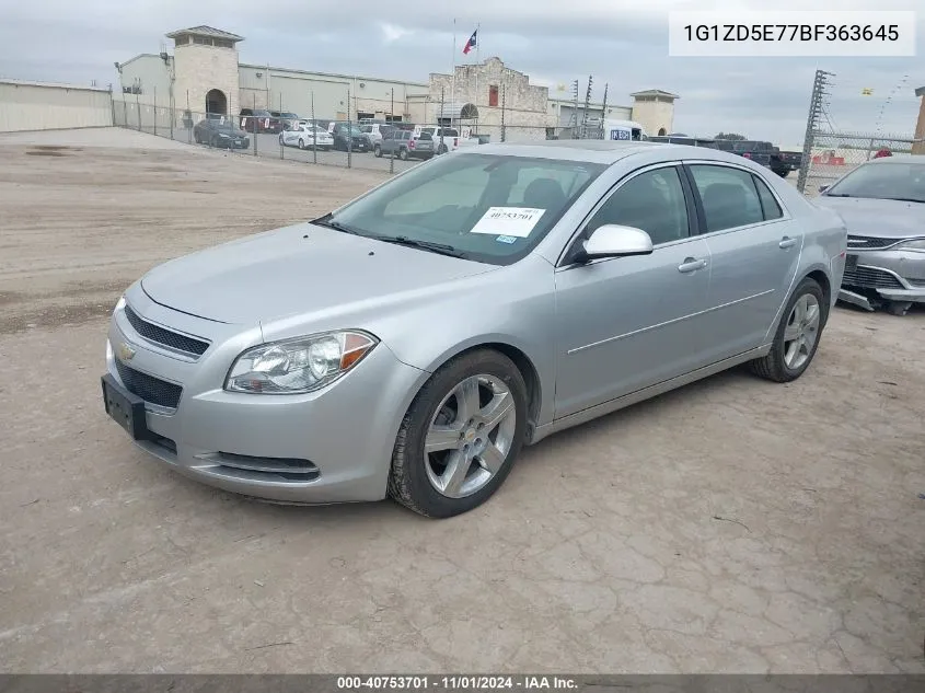 2011 Chevrolet Malibu 2Lt VIN: 1G1ZD5E77BF363645 Lot: 40753701