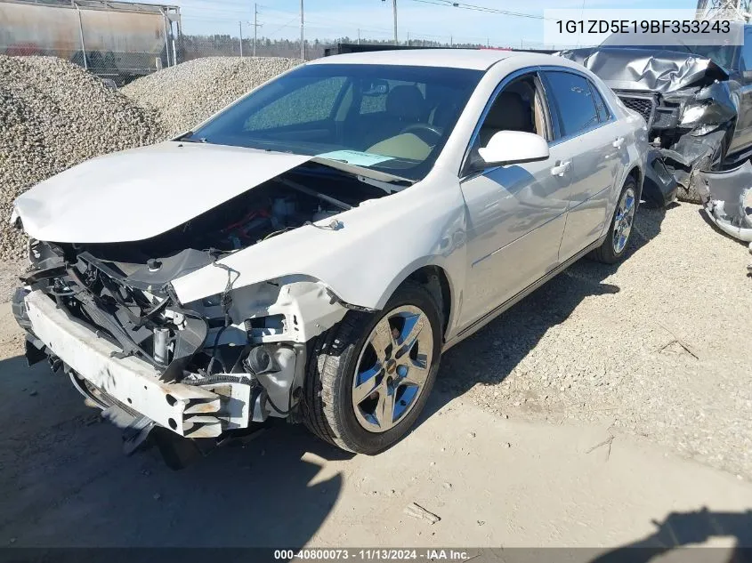 2011 Chevrolet Malibu 2Lt VIN: 1G1ZD5E19BF353243 Lot: 40800073