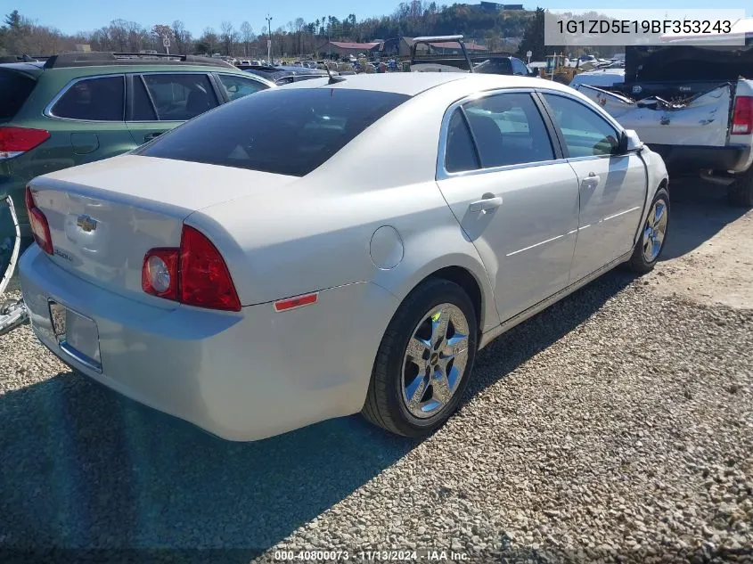 2011 Chevrolet Malibu 2Lt VIN: 1G1ZD5E19BF353243 Lot: 40800073