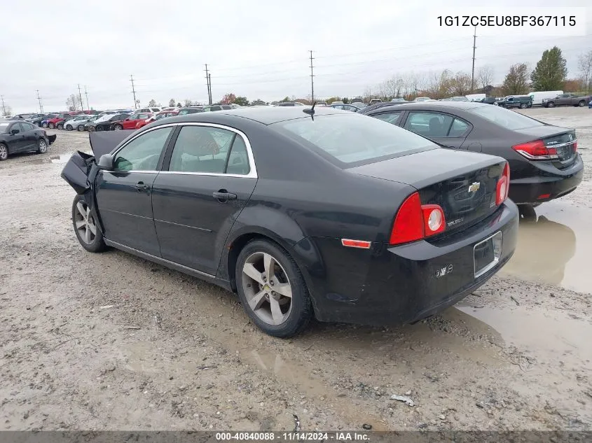 2011 Chevrolet Malibu 1Lt VIN: 1G1ZC5EU8BF367115 Lot: 40840088