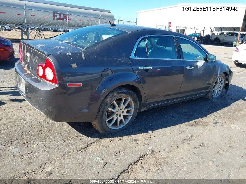 2011 Chevrolet Malibu Ltz VIN: 1G1ZE5E11BF314949 Lot: 40840535