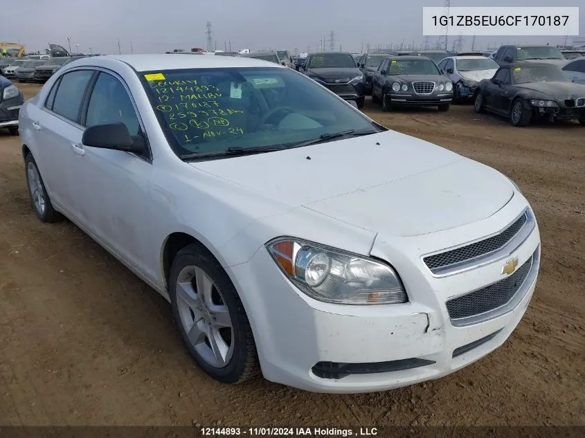 1G1ZB5EU6CF170187 2012 Chevrolet Malibu