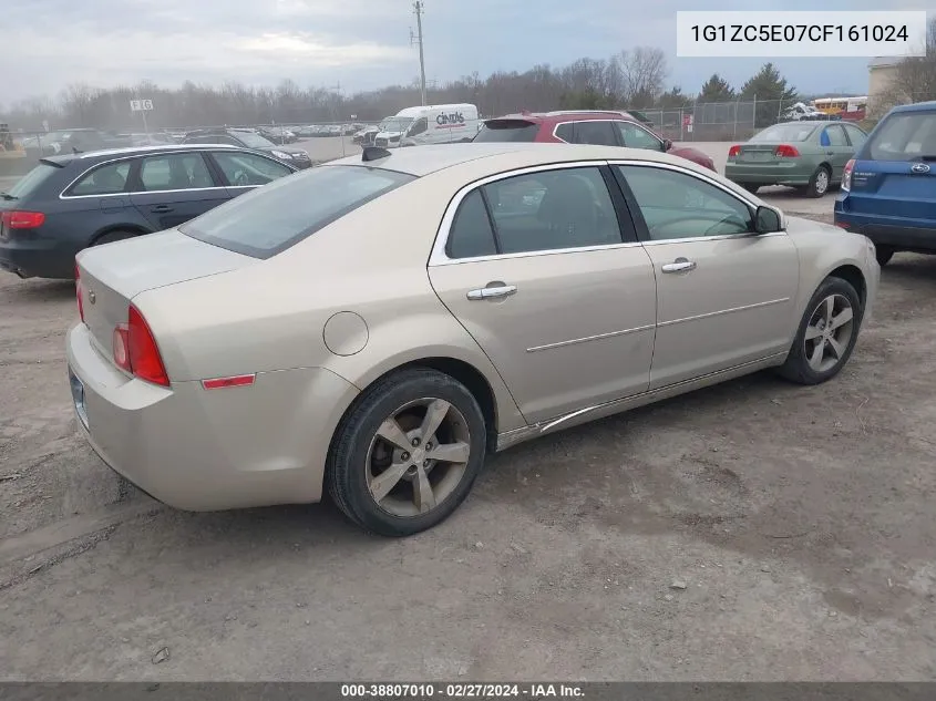 2012 Chevrolet Malibu 1Lt VIN: 1G1ZC5E07CF161024 Lot: 38807010