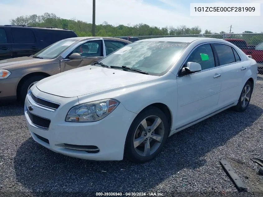 2012 Chevrolet Malibu 1Lt VIN: 1G1ZC5E00CF281909 Lot: 39306940