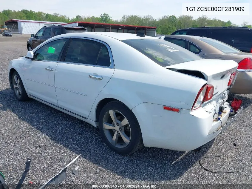 1G1ZC5E00CF281909 2012 Chevrolet Malibu 1Lt