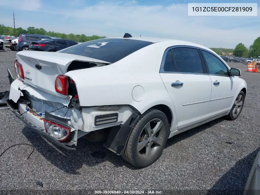 1G1ZC5E00CF281909 2012 Chevrolet Malibu 1Lt