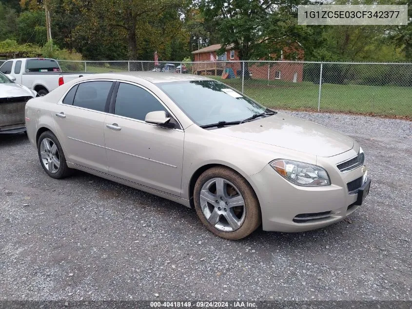 1G1ZC5E03CF342377 2012 Chevrolet Malibu 1Lt