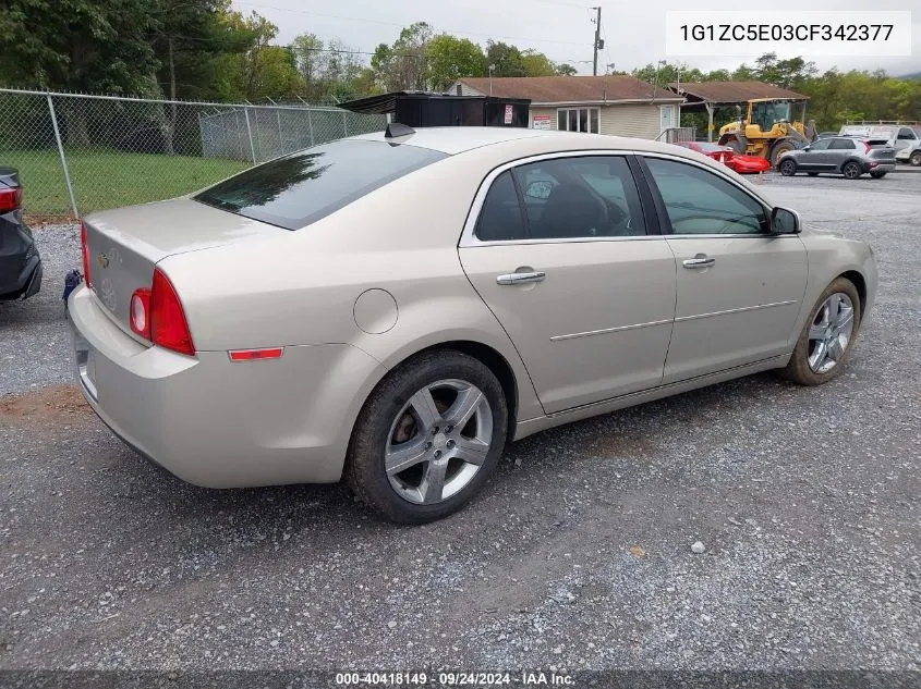 1G1ZC5E03CF342377 2012 Chevrolet Malibu 1Lt