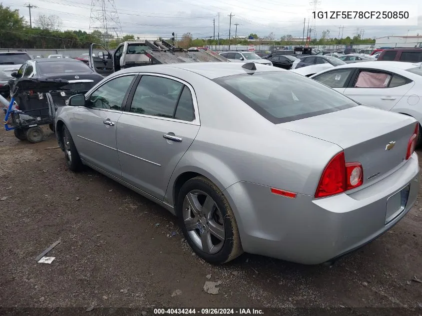 1G1ZF5E78CF250850 2012 Chevrolet Malibu 3Lt