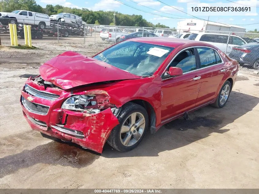 1G1ZD5E08CF363691 2012 Chevrolet Malibu 2Lt