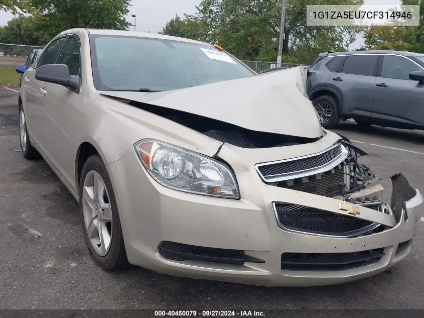 1G1ZA5EU7CF314946 2012 Chevrolet Malibu Ls