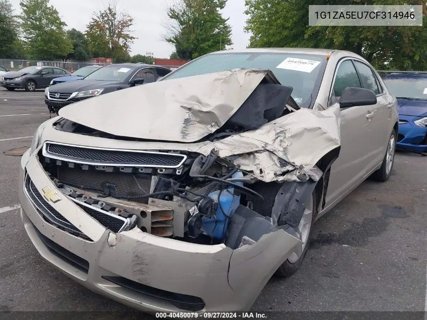 2012 Chevrolet Malibu Ls VIN: 1G1ZA5EU7CF314946 Lot: 40450079