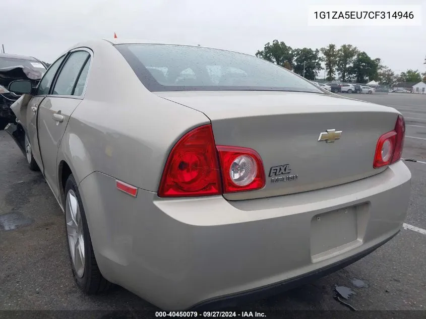 1G1ZA5EU7CF314946 2012 Chevrolet Malibu Ls