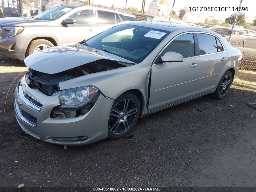 2012 Chevrolet Malibu 2Lt VIN: 1G1ZD5E01CF114696 Lot: 40518062