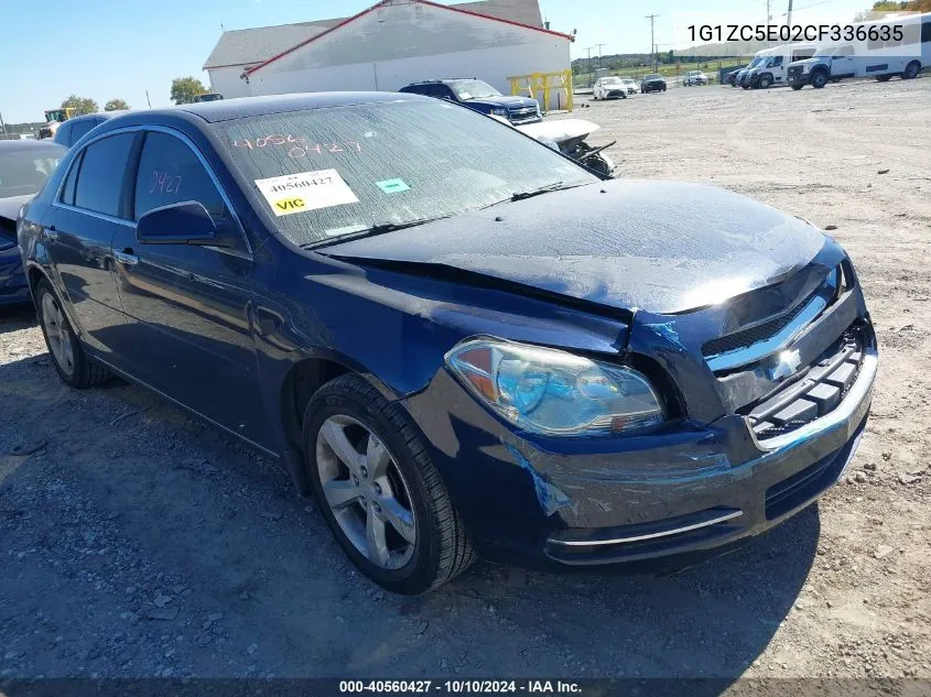 2012 Chevrolet Malibu 1Lt VIN: 1G1ZC5E02CF336635 Lot: 40560427