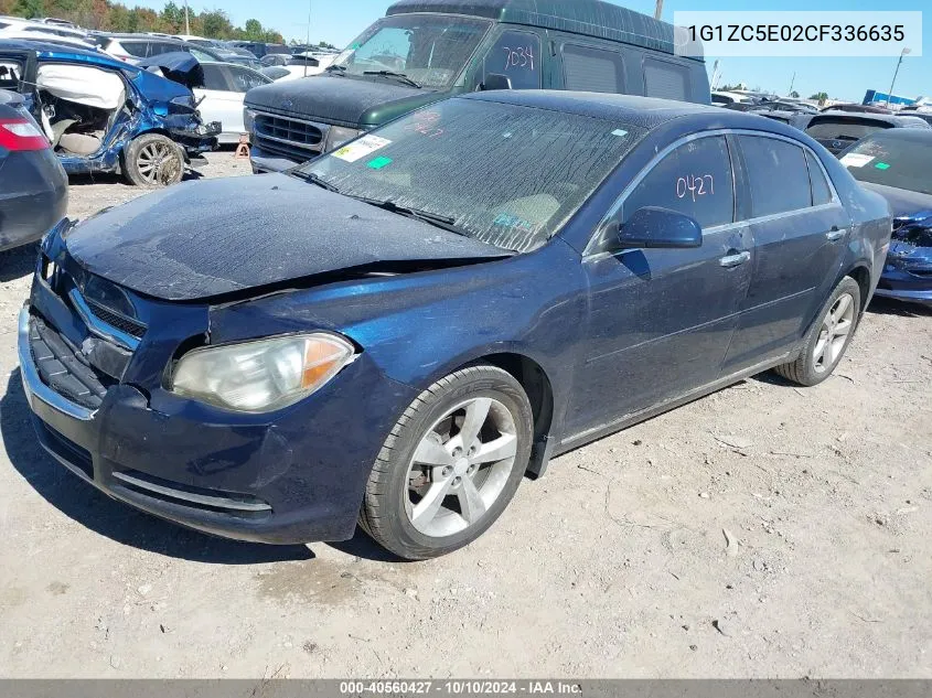 2012 Chevrolet Malibu 1Lt VIN: 1G1ZC5E02CF336635 Lot: 40560427