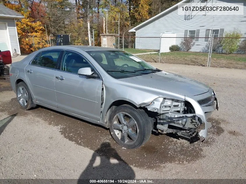 2012 Chevrolet Malibu 2Lt VIN: 1G1ZD5E03CF280640 Lot: 40655194