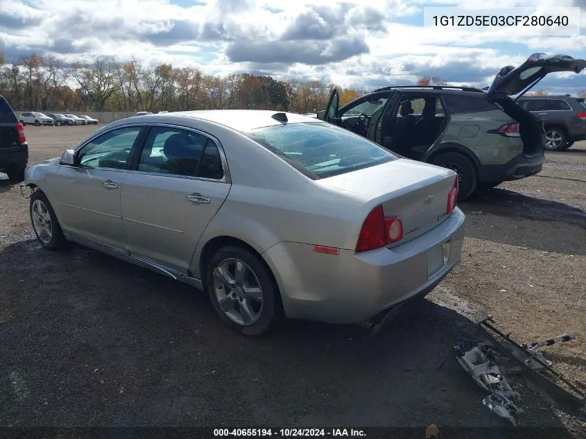 2012 Chevrolet Malibu 2Lt VIN: 1G1ZD5E03CF280640 Lot: 40655194