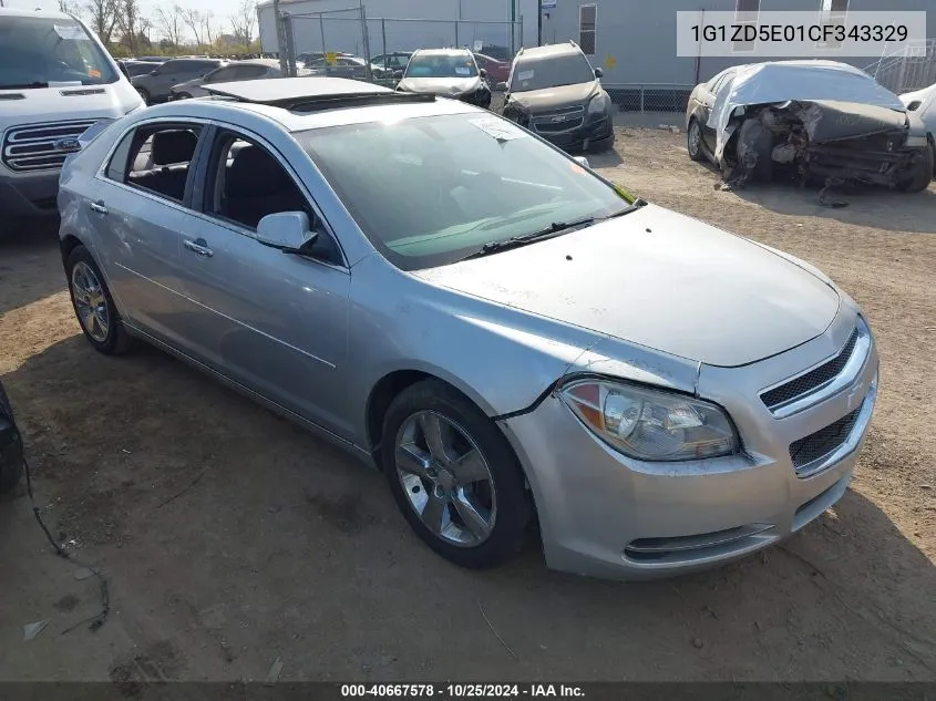 2012 Chevrolet Malibu 2Lt VIN: 1G1ZD5E01CF343329 Lot: 40667578