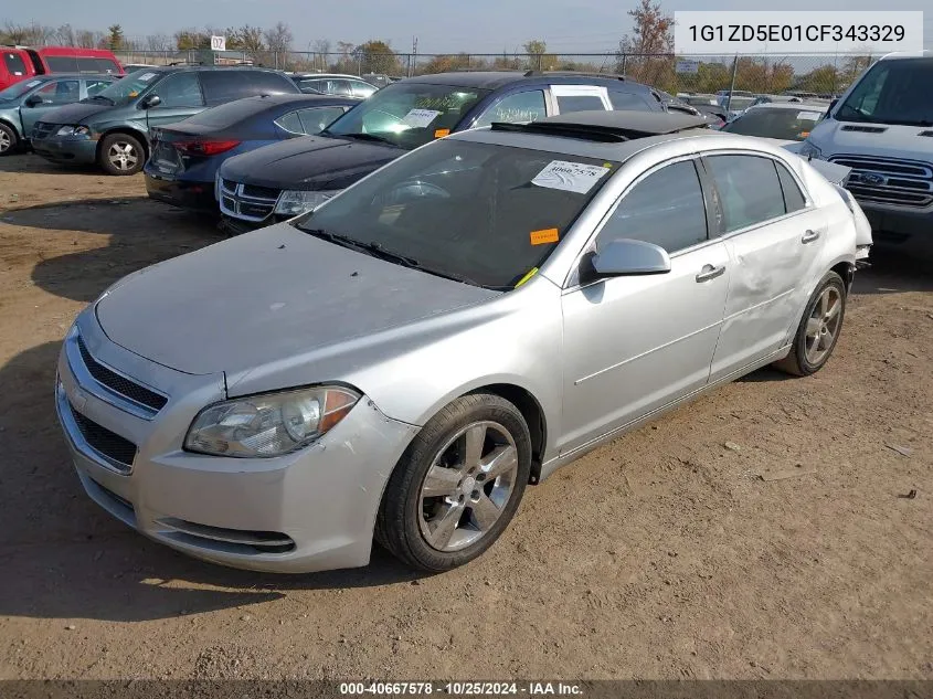 2012 Chevrolet Malibu 2Lt VIN: 1G1ZD5E01CF343329 Lot: 40667578