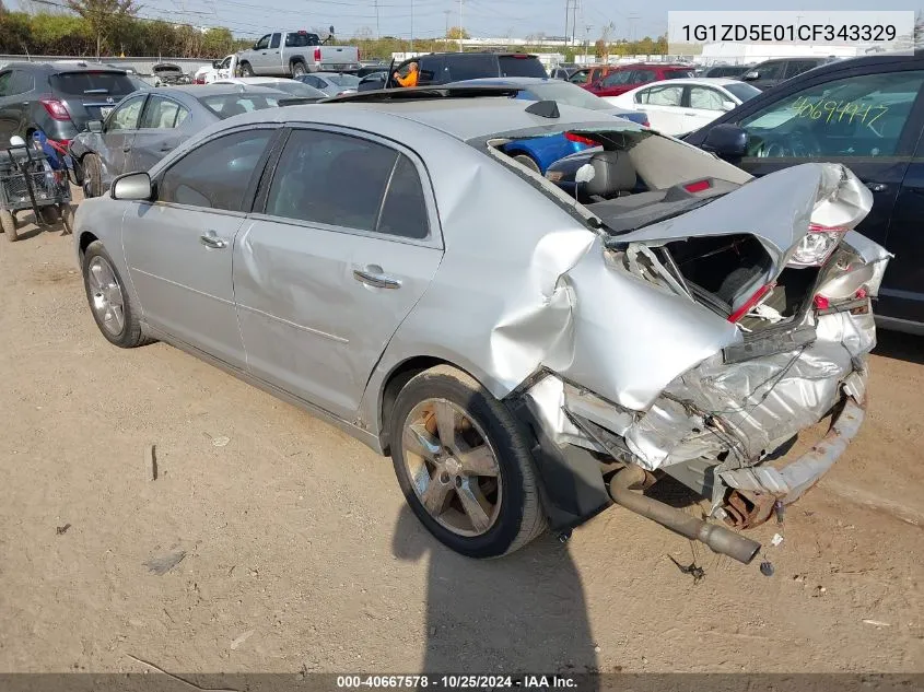 2012 Chevrolet Malibu 2Lt VIN: 1G1ZD5E01CF343329 Lot: 40667578