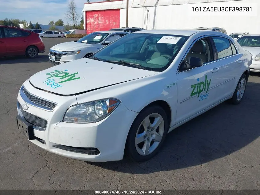 2012 Chevrolet Malibu Ls VIN: 1G1ZA5EU3CF398781 Lot: 40674746