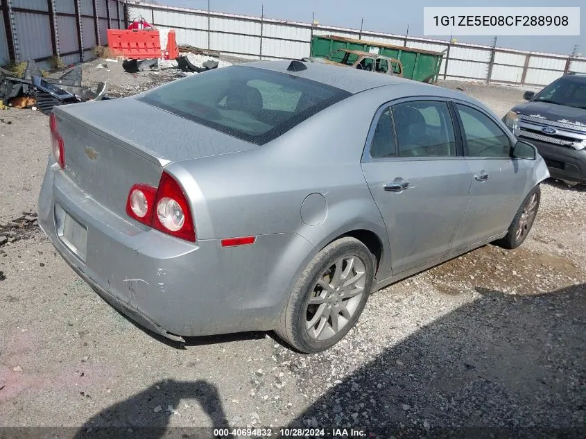 2012 Chevrolet Malibu Ltz VIN: 1G1ZE5E08CF288908 Lot: 40694832