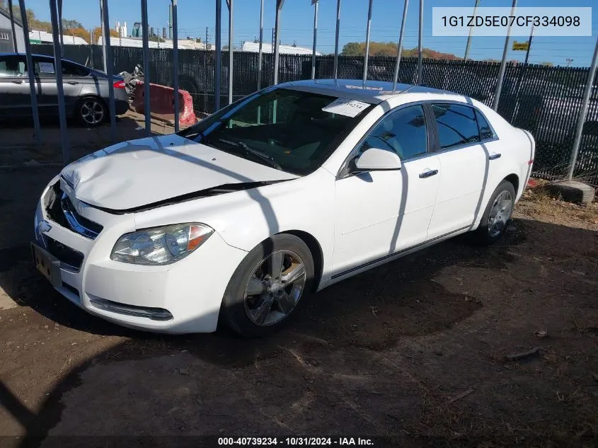 2012 Chevrolet Malibu 2Lt VIN: 1G1ZD5E07CF334098 Lot: 40739234