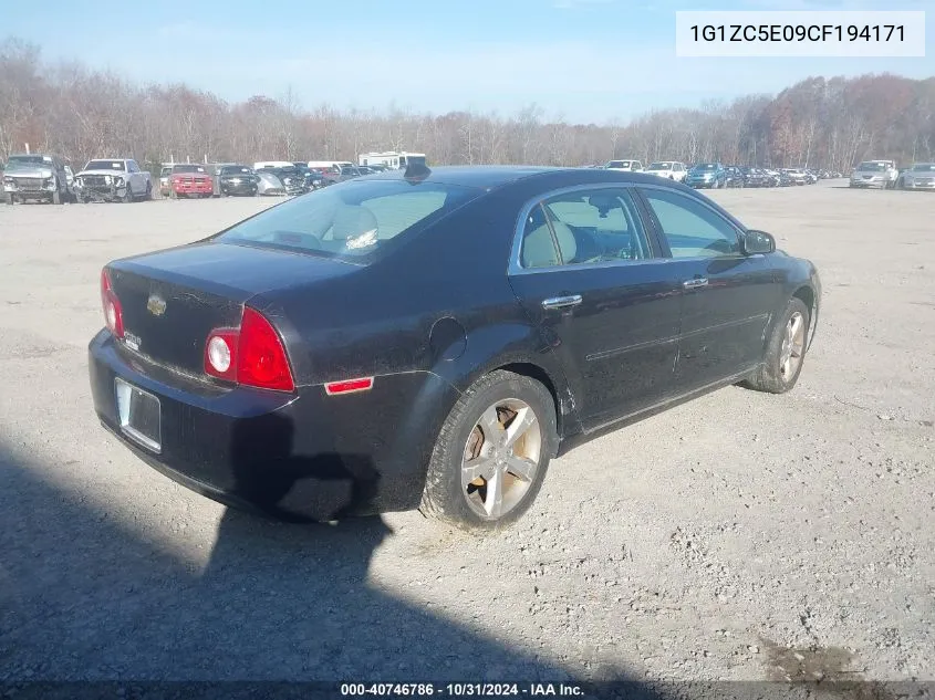 2012 Chevrolet Malibu 1Lt VIN: 1G1ZC5E09CF194171 Lot: 40746786