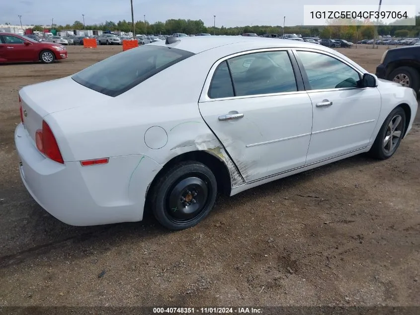 2012 Chevrolet Malibu 1Lt VIN: 1G1ZC5E04CF397064 Lot: 40748351