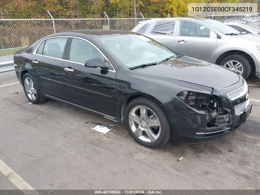 2012 Chevrolet Malibu 1Lt VIN: 1G1ZC5E00CF345219 Lot: 40759583