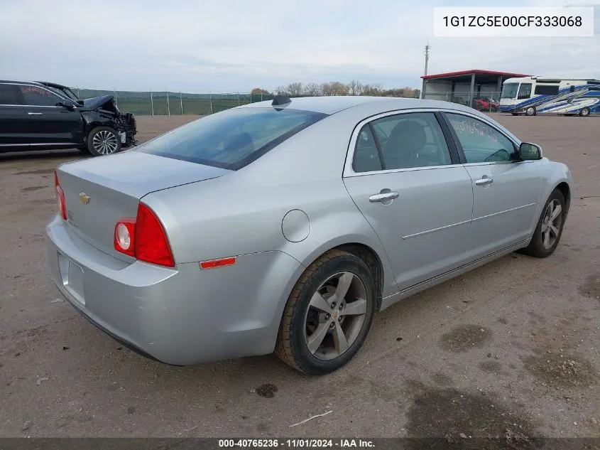 2012 Chevrolet Malibu 1Lt VIN: 1G1ZC5E00CF333068 Lot: 40765236