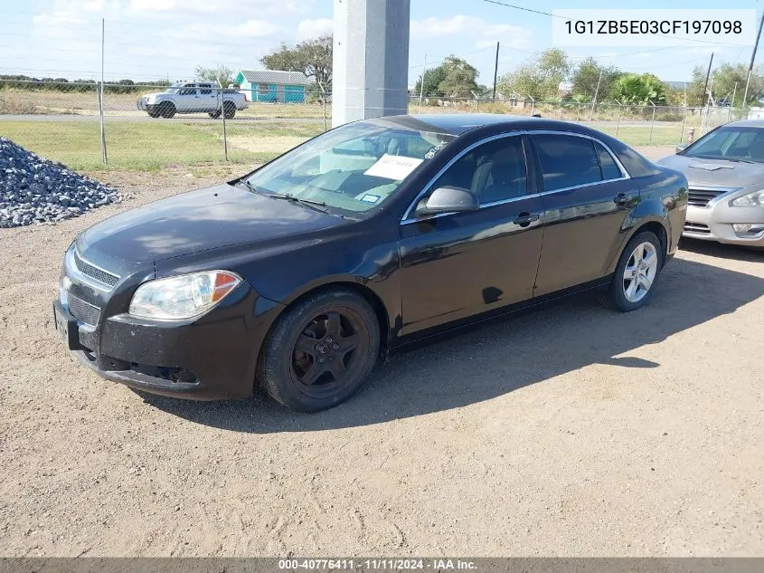 2012 Chevrolet Malibu Ls VIN: 1G1ZB5E03CF197098 Lot: 40776411