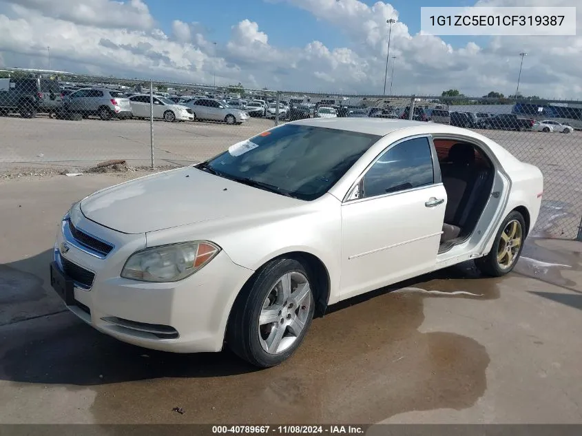 2012 Chevrolet Malibu 1Lt VIN: 1G1ZC5E01CF319387 Lot: 40789667