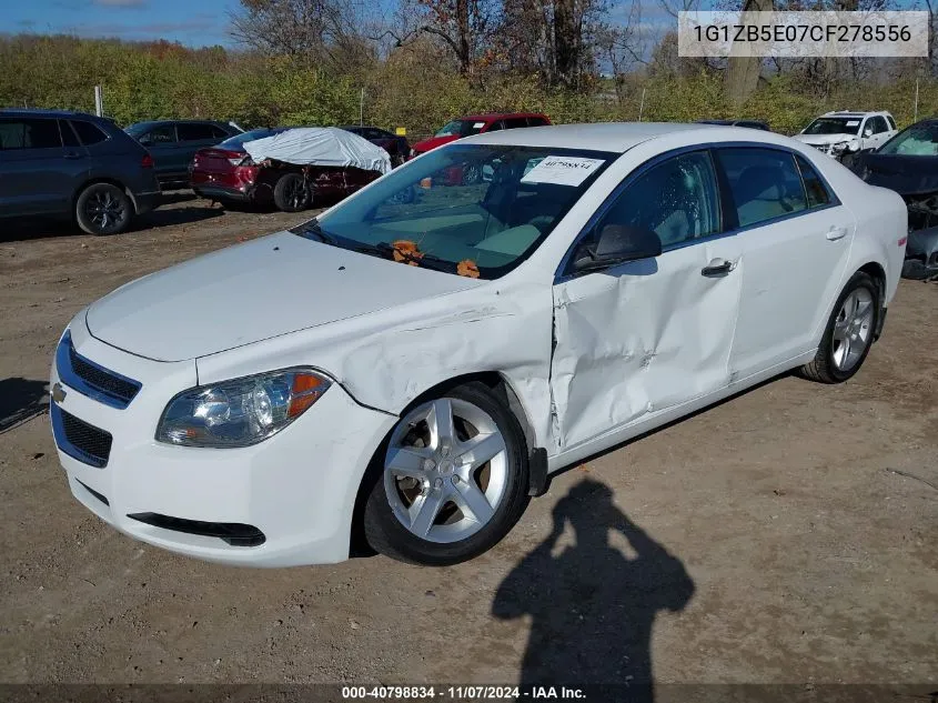 2012 Chevrolet Malibu Ls VIN: 1G1ZB5E07CF278556 Lot: 40798834