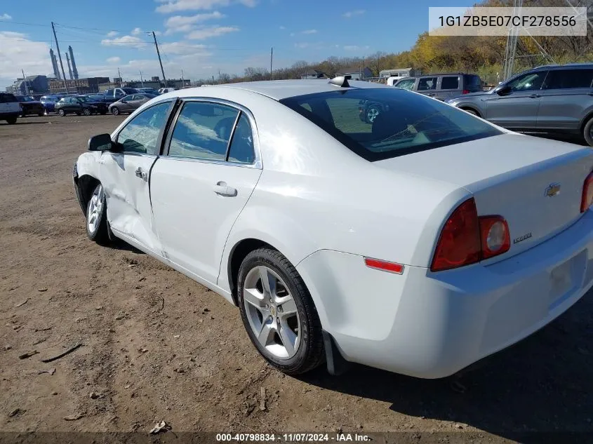 2012 Chevrolet Malibu Ls VIN: 1G1ZB5E07CF278556 Lot: 40798834