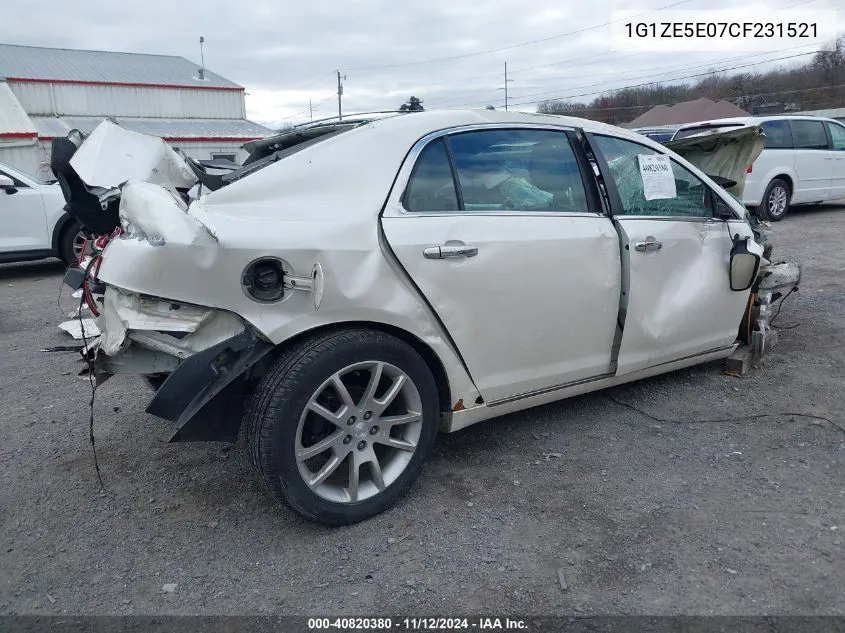 2012 Chevrolet Malibu 1Lz VIN: 1G1ZE5E07CF231521 Lot: 40820380