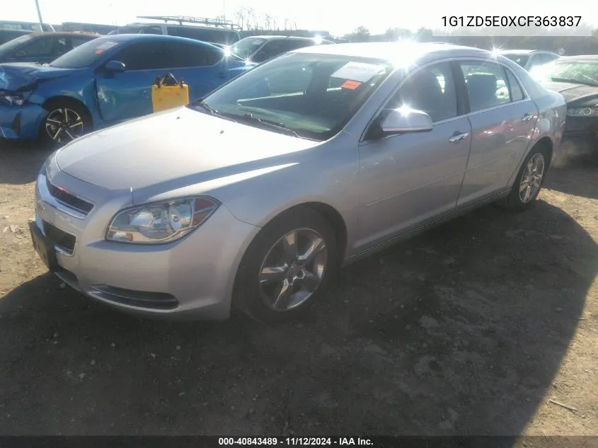 2012 Chevrolet Malibu 2Lt VIN: 1G1ZD5E0XCF363837 Lot: 40843489