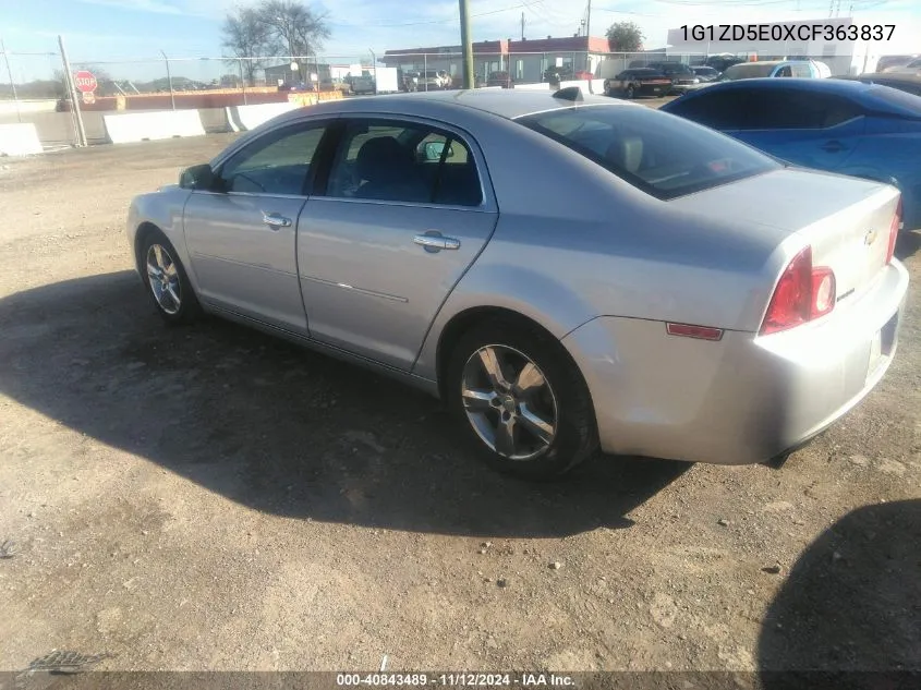 2012 Chevrolet Malibu 2Lt VIN: 1G1ZD5E0XCF363837 Lot: 40843489