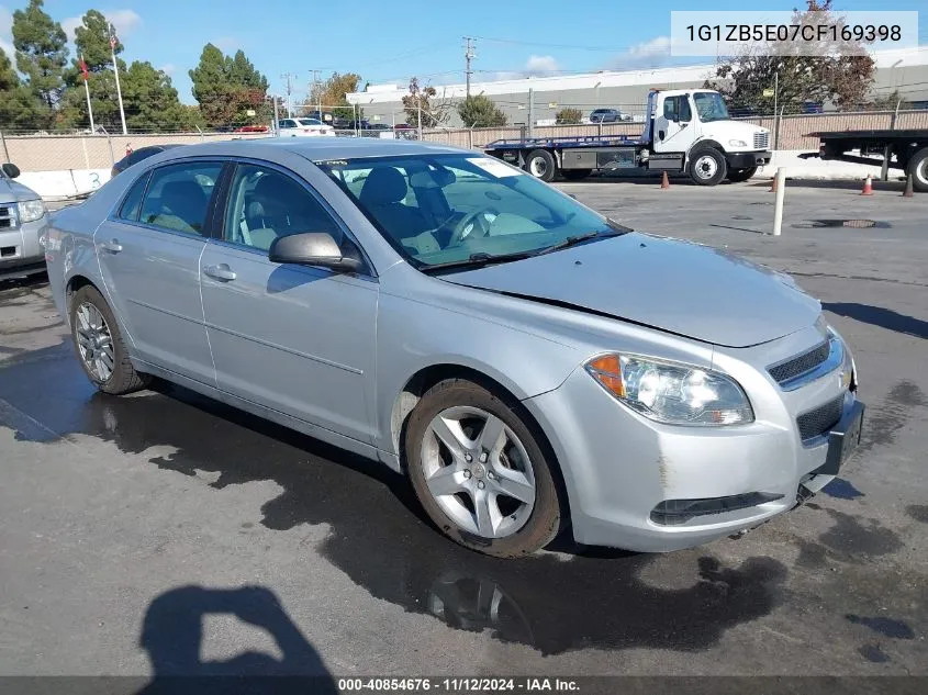 2012 Chevrolet Malibu Ls VIN: 1G1ZB5E07CF169398 Lot: 40854676