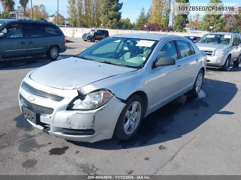 2012 Chevrolet Malibu Ls VIN: 1G1ZB5E07CF169398 Lot: 40854676