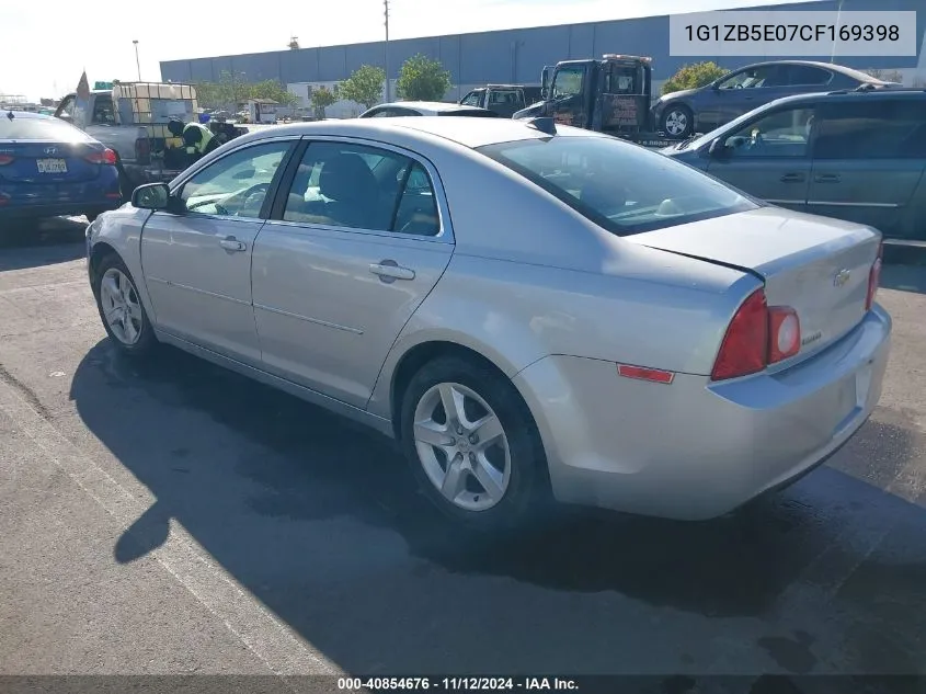 2012 Chevrolet Malibu Ls VIN: 1G1ZB5E07CF169398 Lot: 40854676