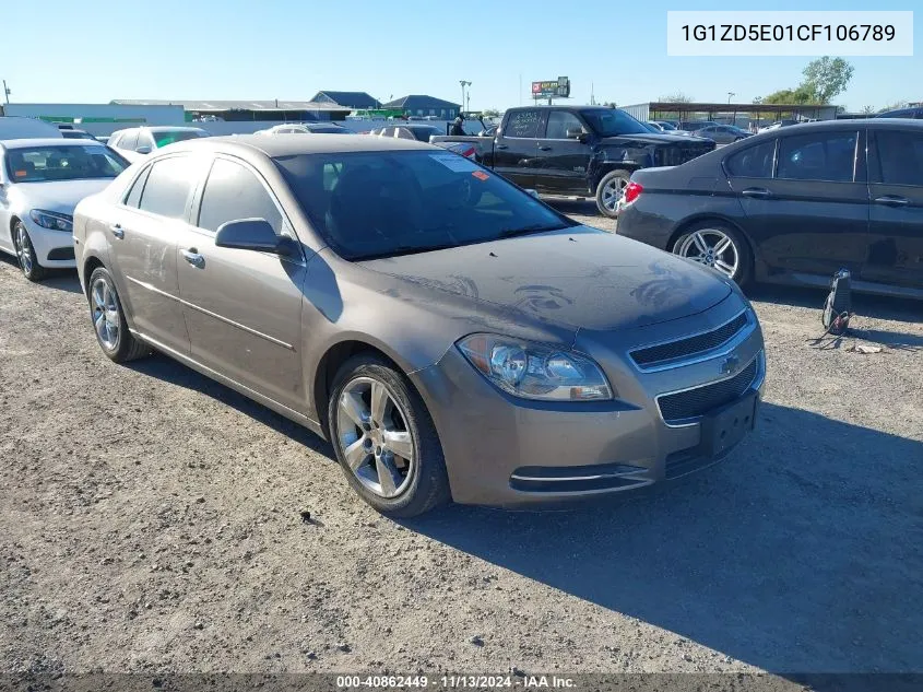 2012 Chevrolet Malibu 2Lt VIN: 1G1ZD5E01CF106789 Lot: 40862449