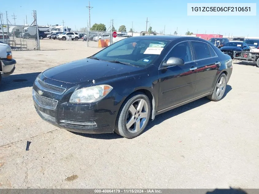 2012 Chevrolet Malibu 1Lt VIN: 1G1ZC5E06CF210651 Lot: 40864179