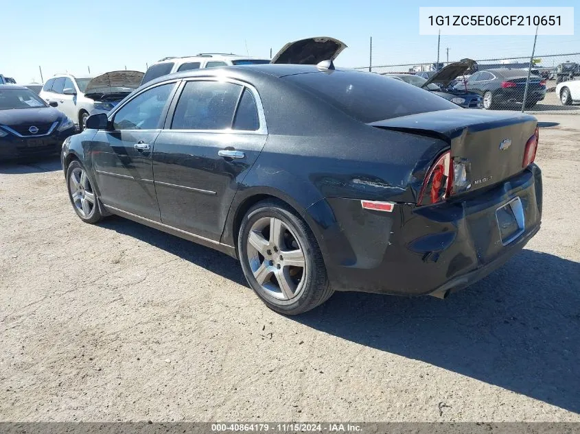 2012 Chevrolet Malibu 1Lt VIN: 1G1ZC5E06CF210651 Lot: 40864179