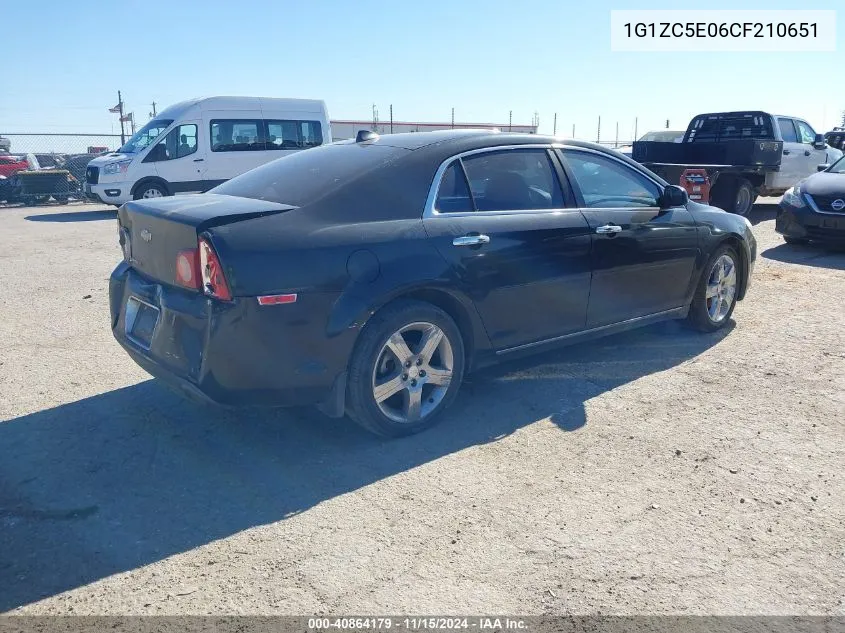 2012 Chevrolet Malibu 1Lt VIN: 1G1ZC5E06CF210651 Lot: 40864179